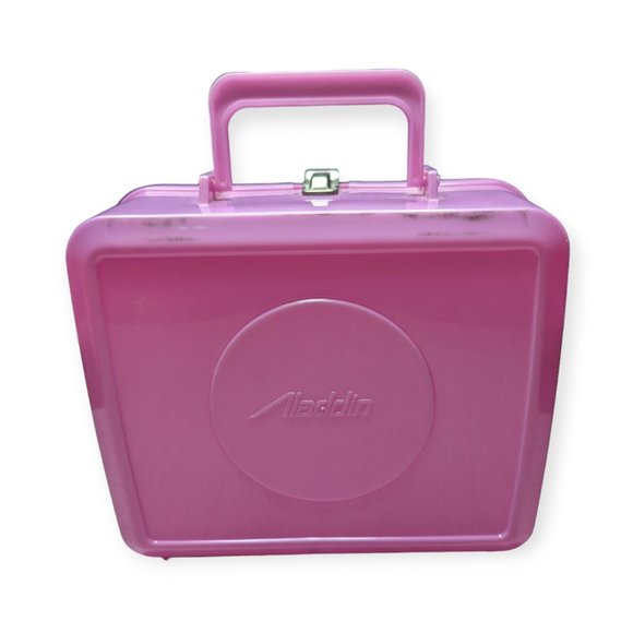 Vintage Mickey & Minnie Mouse Le Cafe Aladdin Plastic Lunchbox - Picture 2 of 11